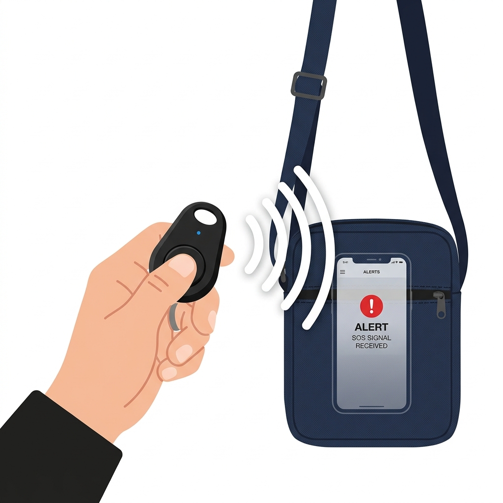 Activación discreta desde el bolso o bolsillo